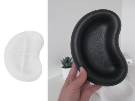 Molde silicona bandeja media luna redondeada